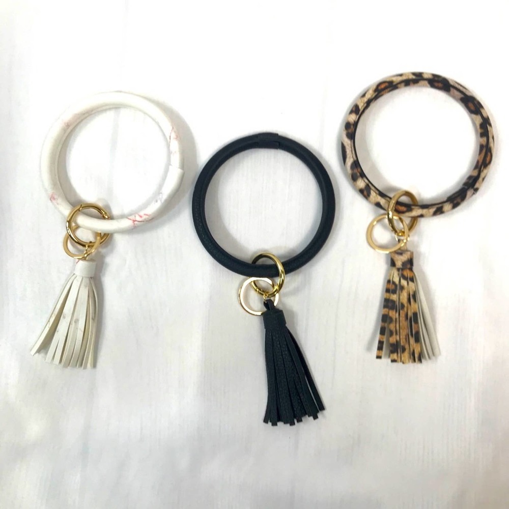 Leopard Print Key Ring Bangle - image 2